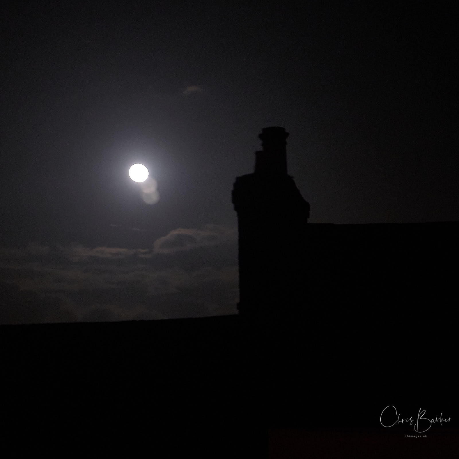 Moon and chimney