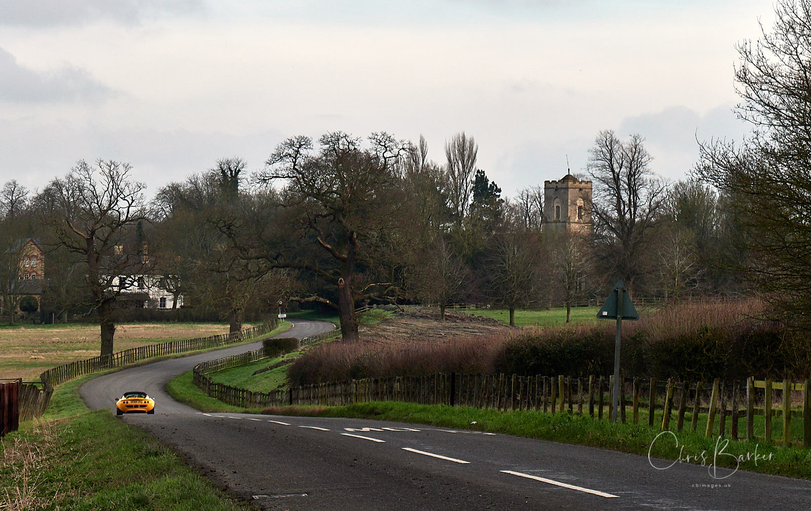 The road into a village